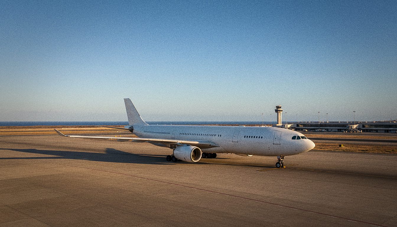 Avion sur le tarmac de l'Aéroport de Grande Canarie